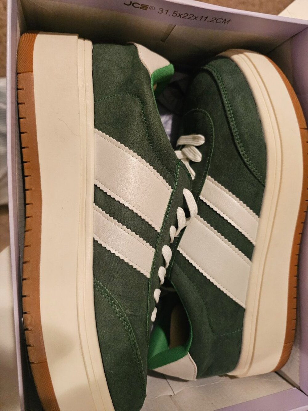 Madden Girl Navida Platform Sneaker Green Size 11